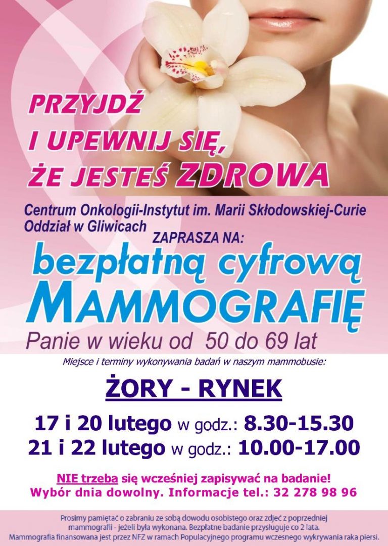 MAMMOBUS GLIWICKIEGO CENTRUM ONKOLOGII STANIE NA ŻORSKIM RYNKU