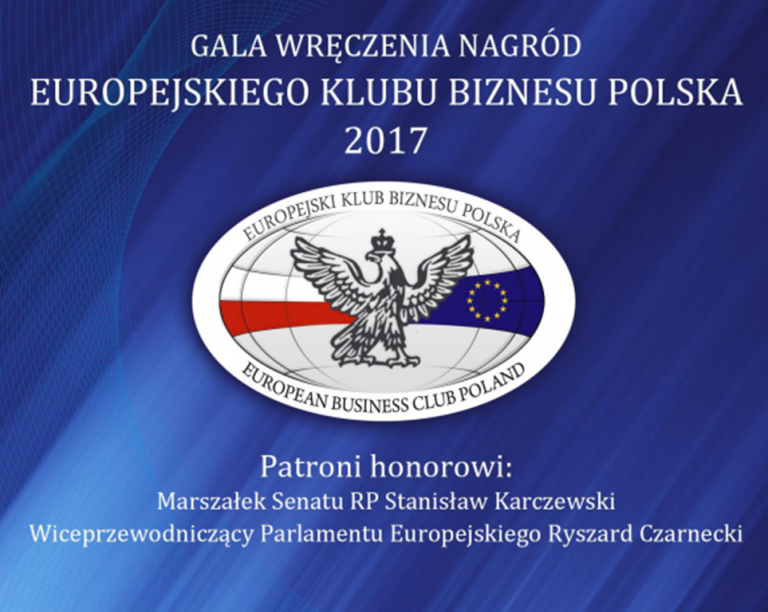GALA WRĘCZENIA NAGRÓD EUROPEJSKIEGO KLUBU BIZNESU POLSKA 2017