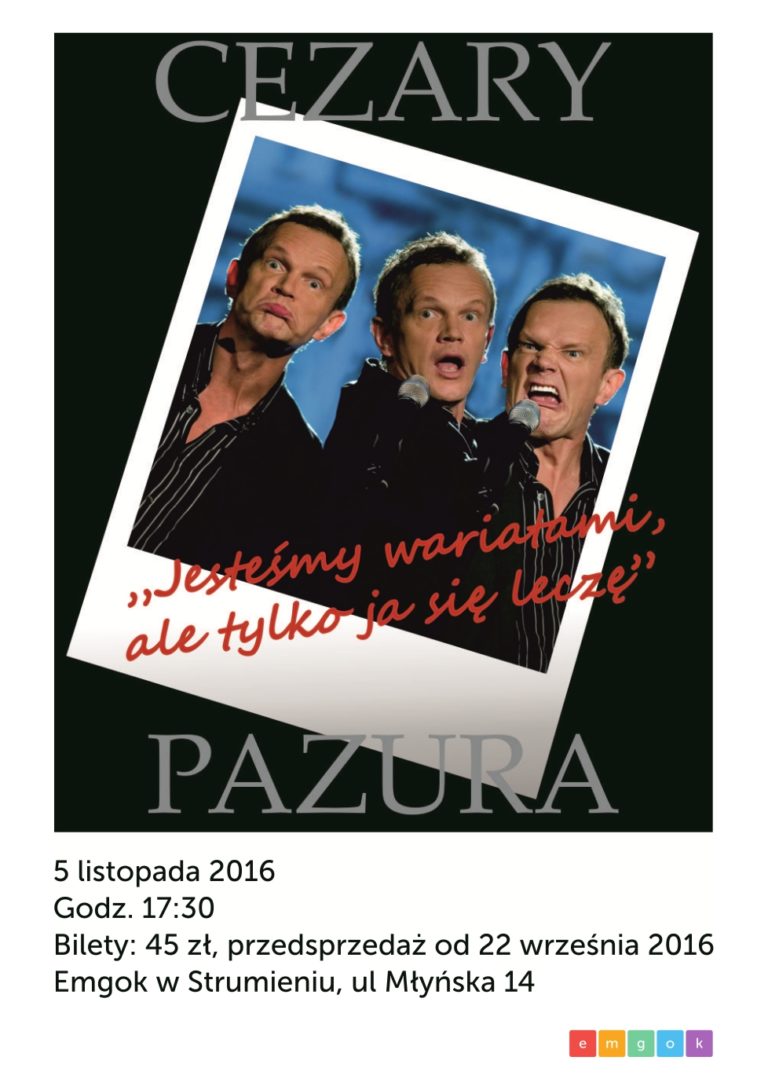 Cezary Pazura wystąpi w Strumieniu w nowym spektaklu kabaretowym