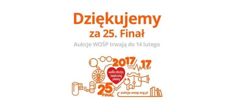 AUKCJE WOŚP TRWAJĄ DO 14.02.2017